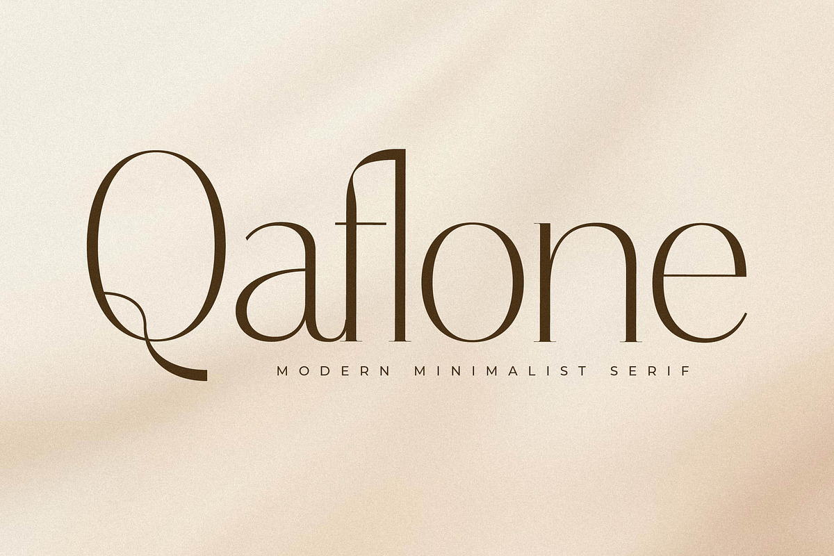 Qaflone Modern Minimalist Serif, a Serif Font by Storytype Studio (Photo 1 of 15)