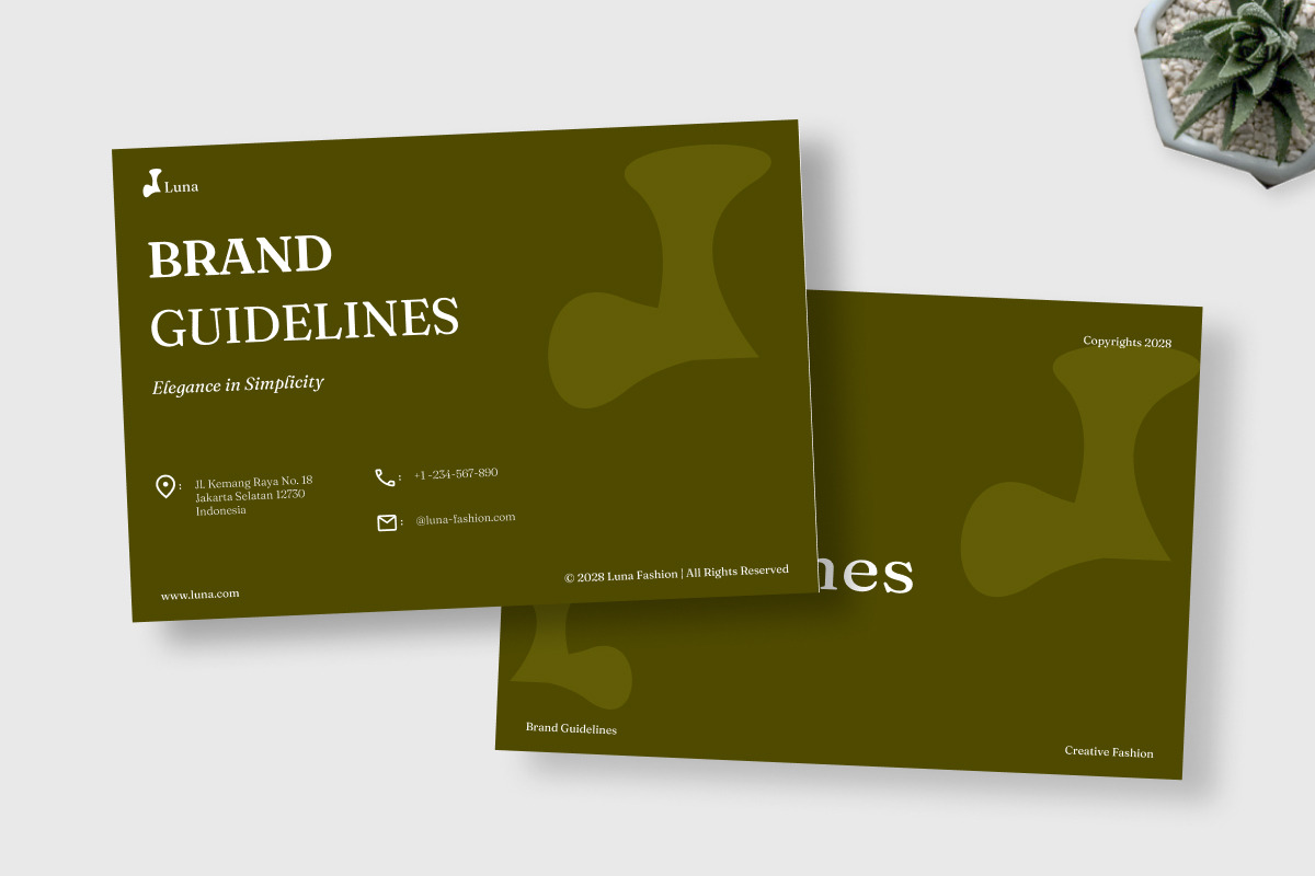 Luna Fashion Brand Guideline, a Branding & Logo Template by trabaskriya (Photo 6 of 7)