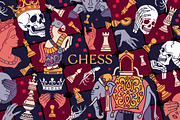 Chess. The Queen's Gambit, a Decorative Illustration by OlgaSoi007 (Thumbnail 1 of 9)