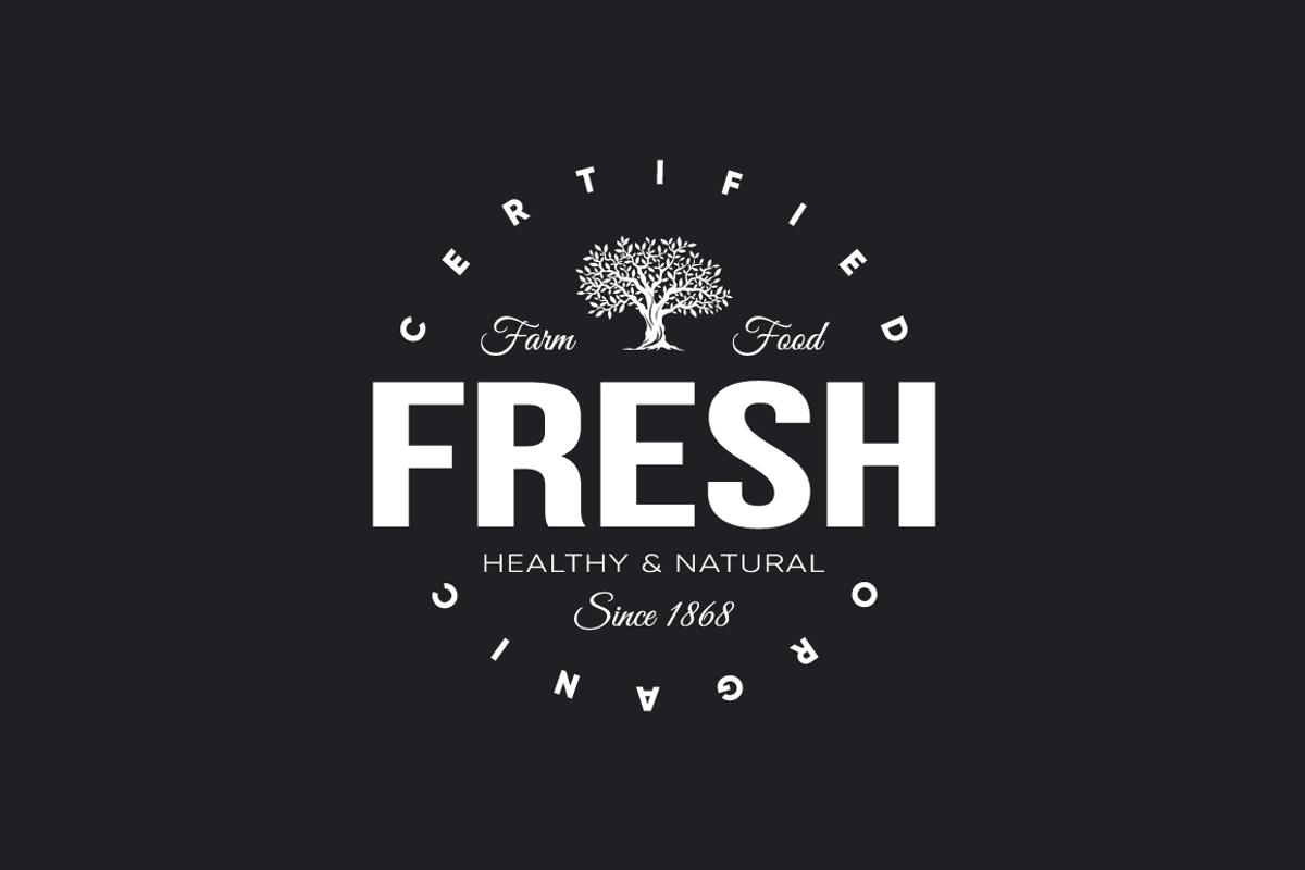 Organic natural food tree logo, a Food Illustration by provector (Photo 3 of 4)
