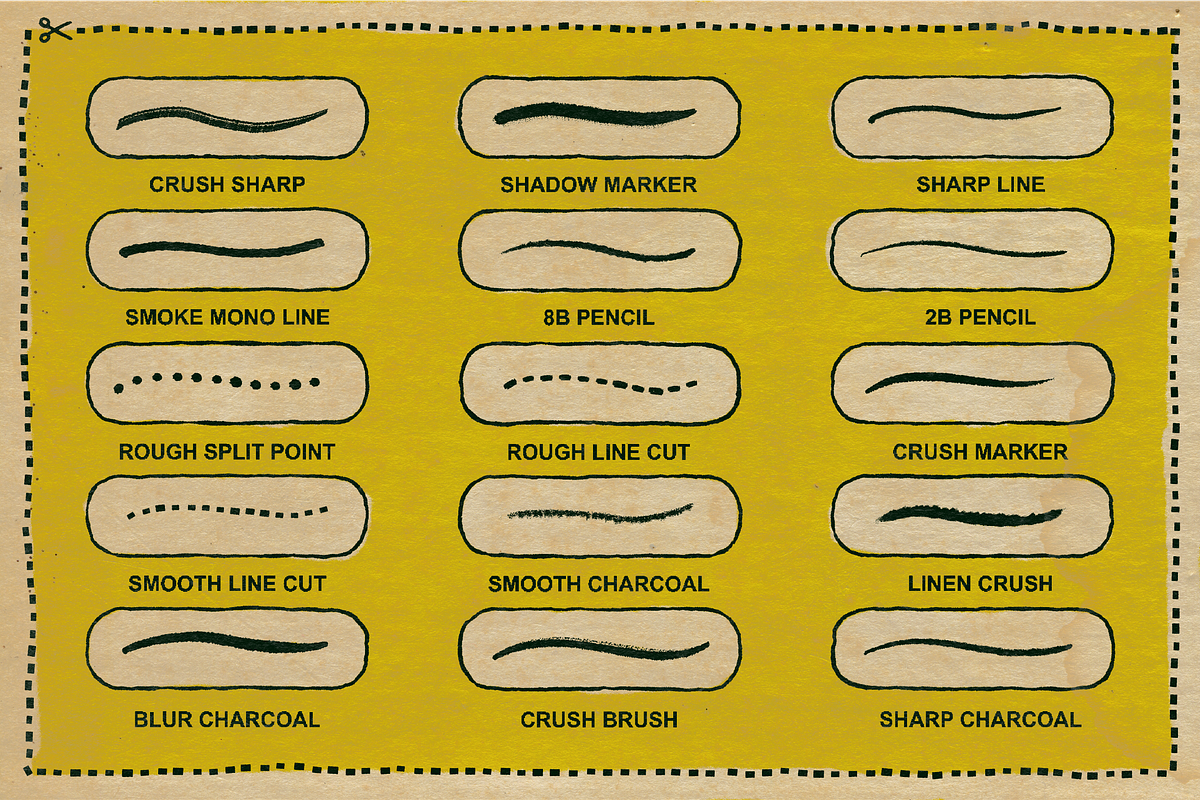 CREEPY BRUSH KIT, a Brush Add-On by SHAKA (Photo 2 of 6)