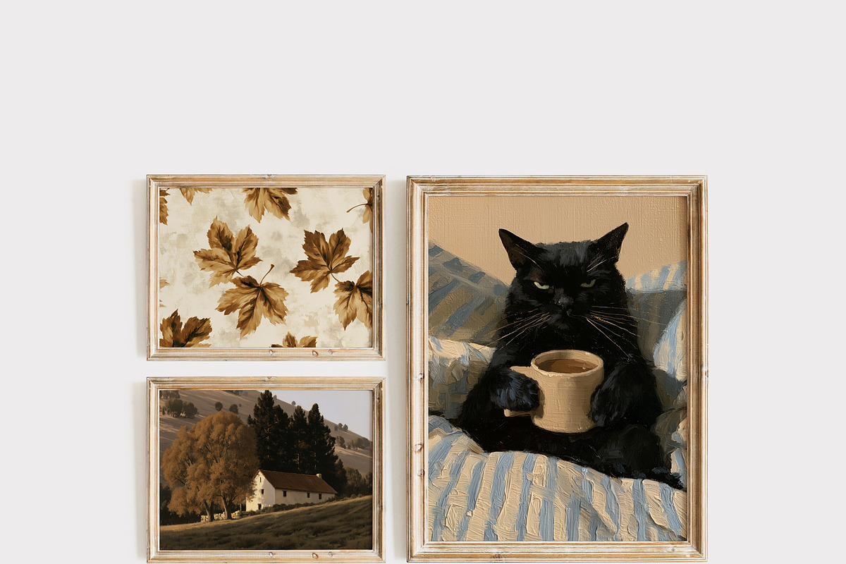 Autumn & Halloween Wall Art Prints, a Background Graphic by Lana Elanor (Photo 3 of 13)
