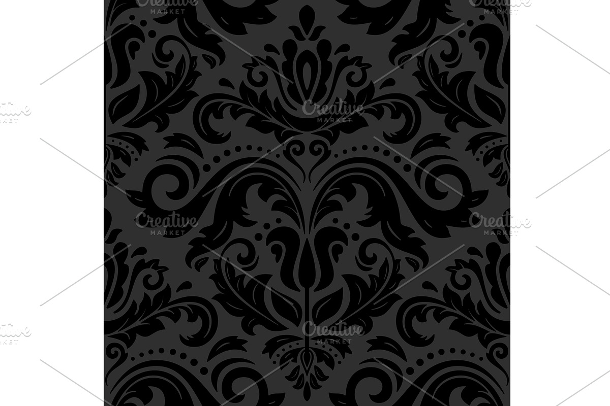 Damask Seamless Vector Pattern, a Decorative Illustration by FineArtStudio