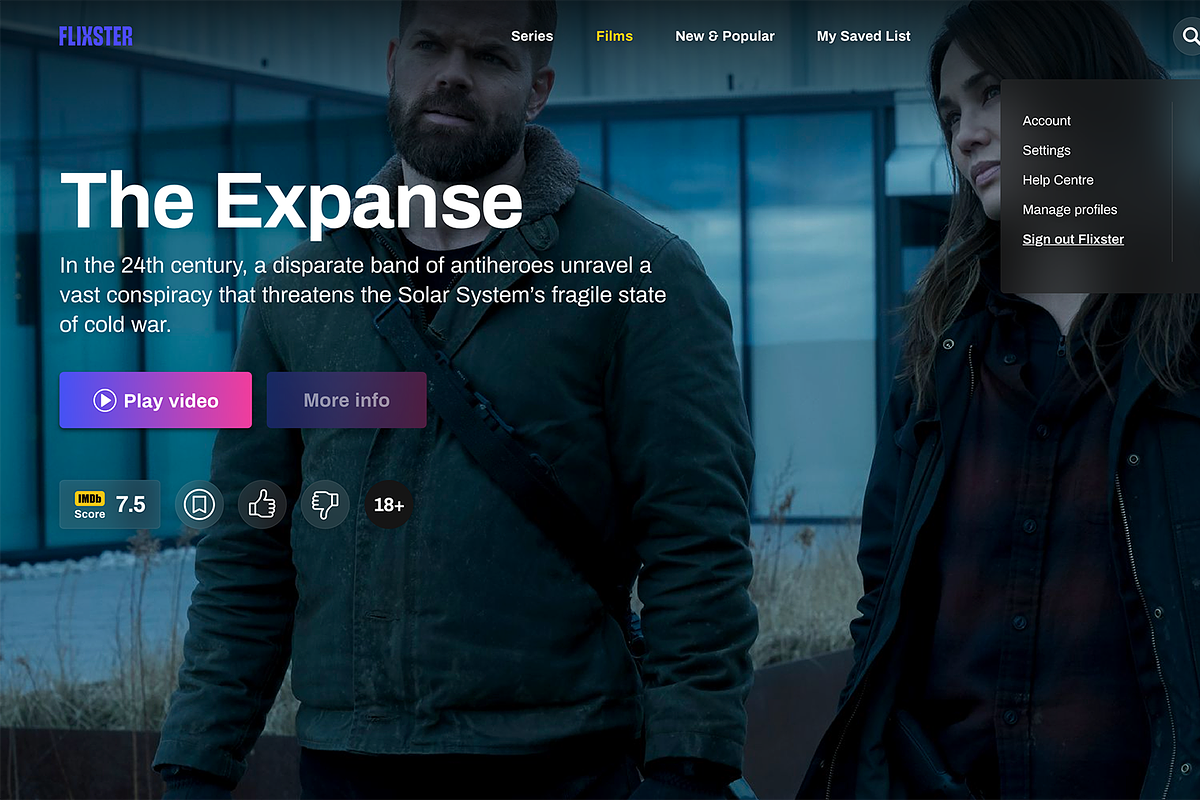 Flixster streaming service web kit, an UI Kit Template by SPACECAKE (Photo 6 of 15)