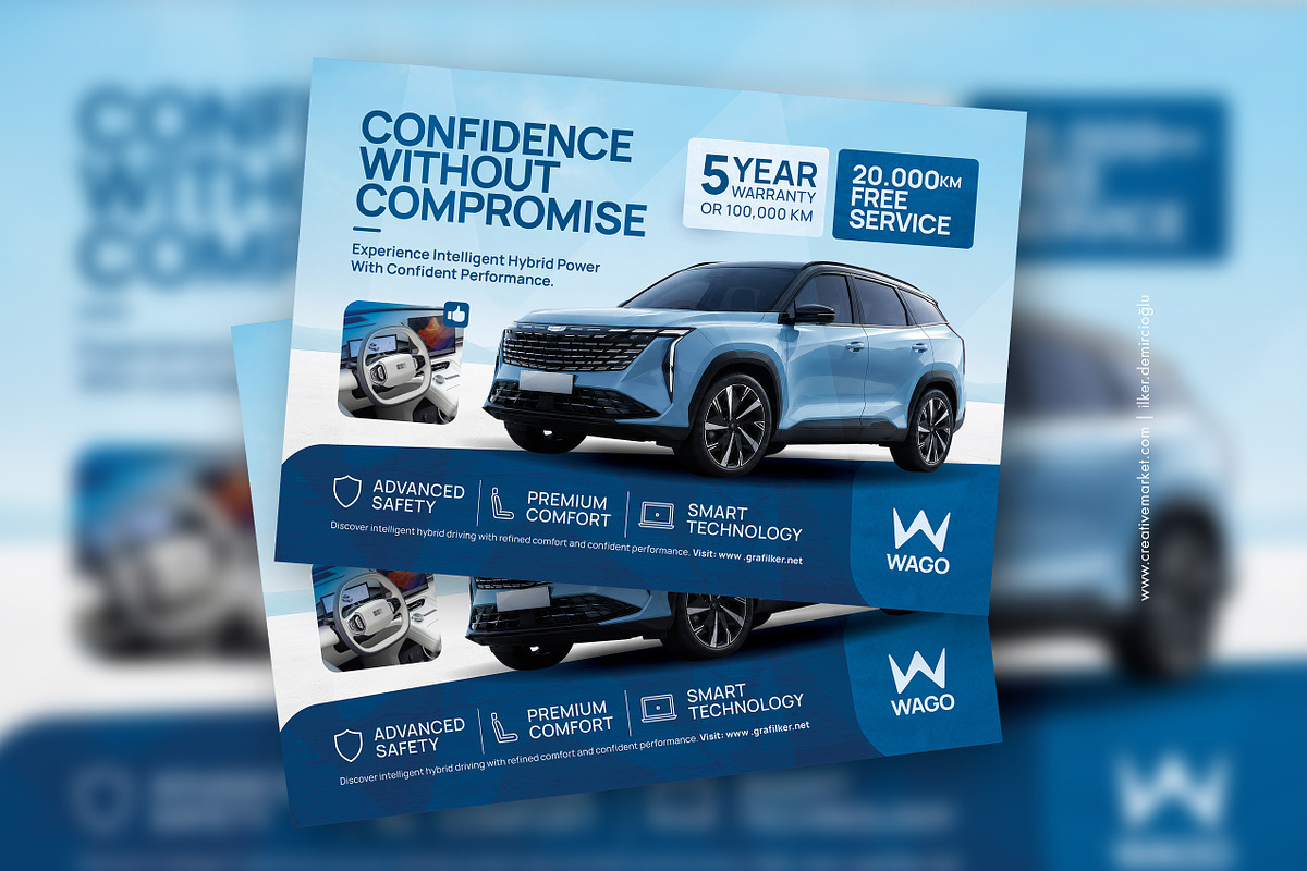 Car Sales Flyer Template, a Flyer Template by grafilker (Photo 1 of 2)