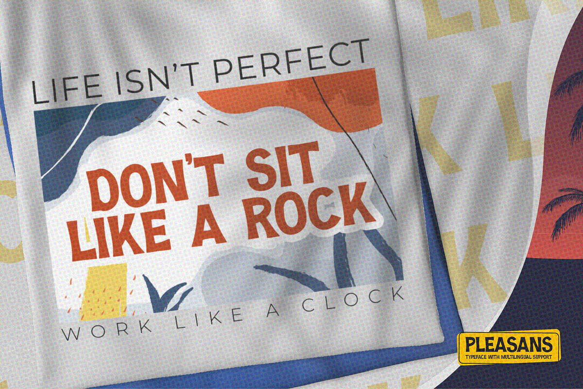 Pleasans - Clean Sans Typeface, a Sans Serif Font by Gassstype (Photo 4 of 8)