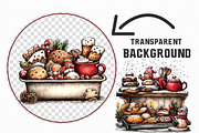 Whimsical Holiday Baking Clipart Bun, an Illustration by Libby Wishes (Thumbnail 5 of 7)