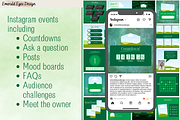 455 Canva Green Instagram Template, a Social Media Template by Emerald Eyes Design (Thumbnail 5 of 12)