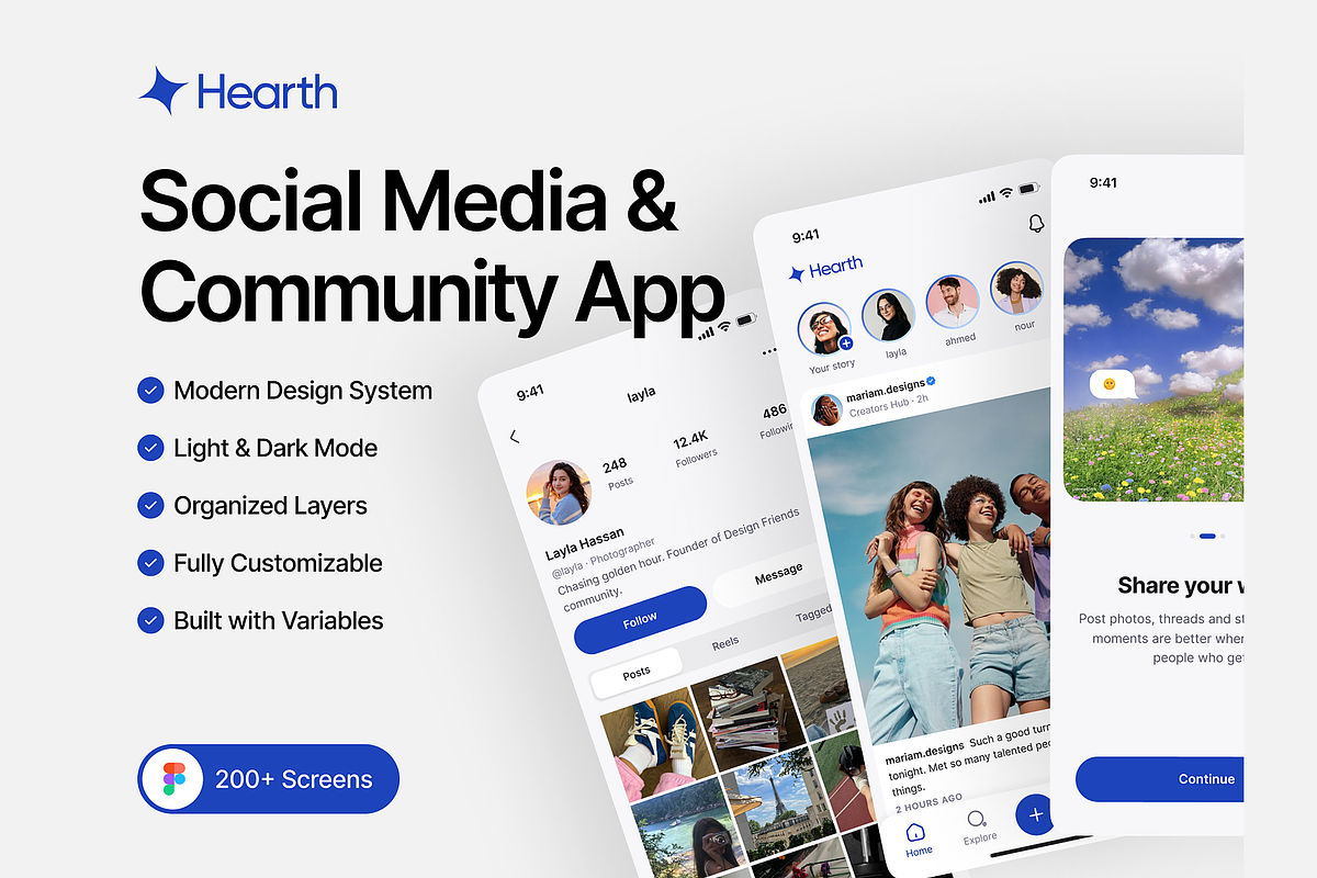 Hearth Social Community App, an App Template by DjectStudio (Photo 1 of 8)