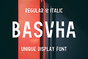 Basvha | Creative San Serif Typeface, a Sans Serif Font by Artiveko (Thumbnail 1 of 6)
