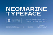 Neomarine - Bold Branding Typeface, a Sans Serif Font by Nocturnal Workspace (Thumbnail 1 of 6)