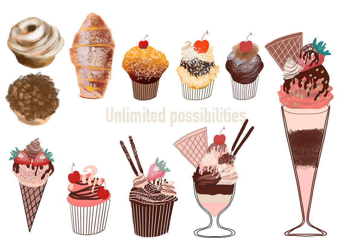 Food creation procreate brush, a Brush Add-On by Meisanmui (Photo 8 of 8)