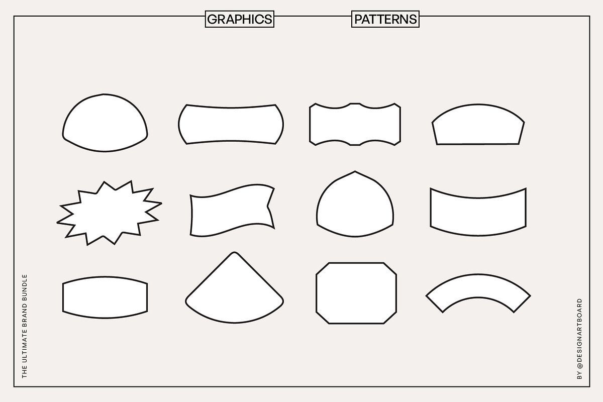 300+ Super Pack Brand Kit Vol 1-4, a Branding & Logo Template by @designartboard (Photo 40 of 41)