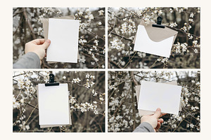 Spring Picture Frames & Card Mockups