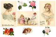 Vintage Decoupage Collection, an Illustration by MDD Designs (Thumbnail 1 of 5)