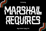 MARSHALL REQUIRES - FUTURISTIC FONT, a Sans Serif Font by 177Studio (Thumbnail 1 of 8)