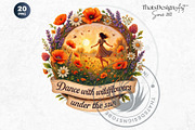 Summer Wildflower & Meadows Cliparts, a Seasonal Illustration by ThatsDesignArt (Thumbnail 10 of 10)