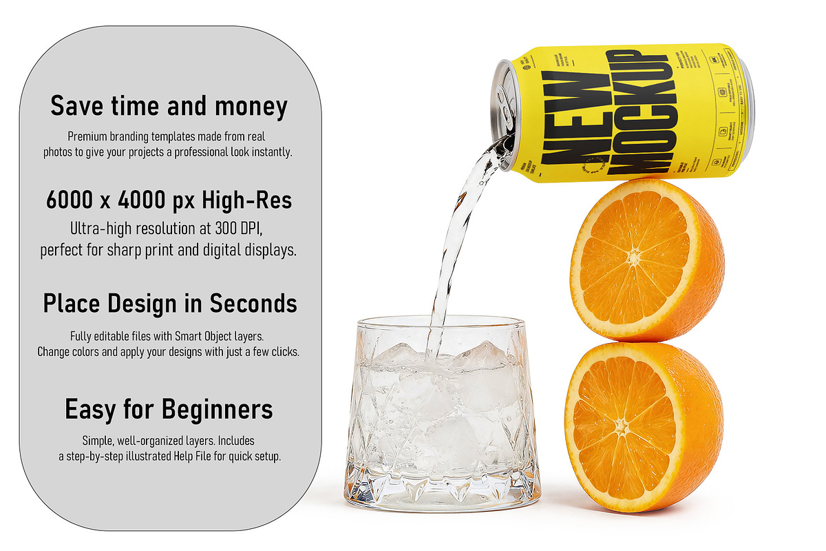 Soda Can Mockup Bundle, a Packaging Mockup by pixelmock (Photo 5 of 12)
