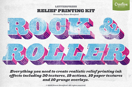 Letterpress textures for photoshop