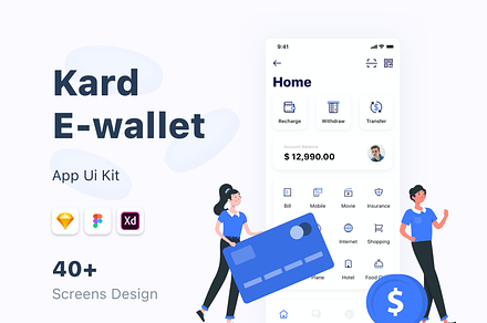 Kard | e-Wallet Finance App M Ui Kit