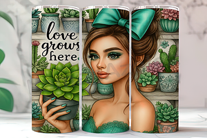 Plant Lover Botanical Tumbler, an Arts & Entertainment Photo by LamanAzalea