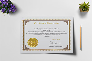 Appreciation Certificate Design