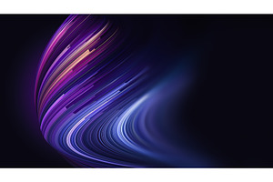 Vibrant Abstract Design With Flowing, an Illustration by BazziBa♥