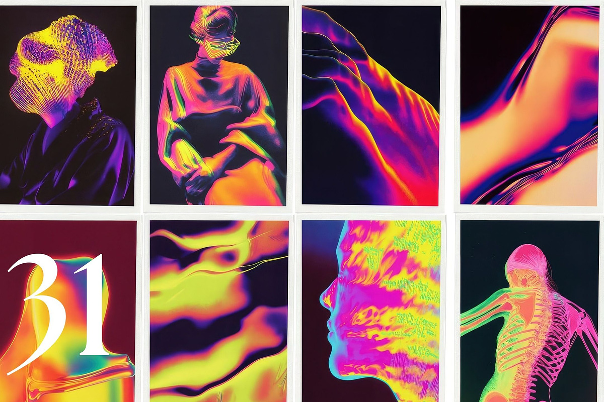 NEUROGLOW – Holographic & Emotional, a Background Graphic by Natali Batu (Photo 3 of 12)