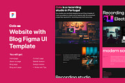 Studio website, a Landing Page Template by danielsantinhos (Thumbnail 1 of 7)