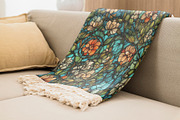 Rosette - Seamless Stained Flowers, a Pattern Graphic by Pixel Perfect Patterns (Thumbnail 5 of 11)