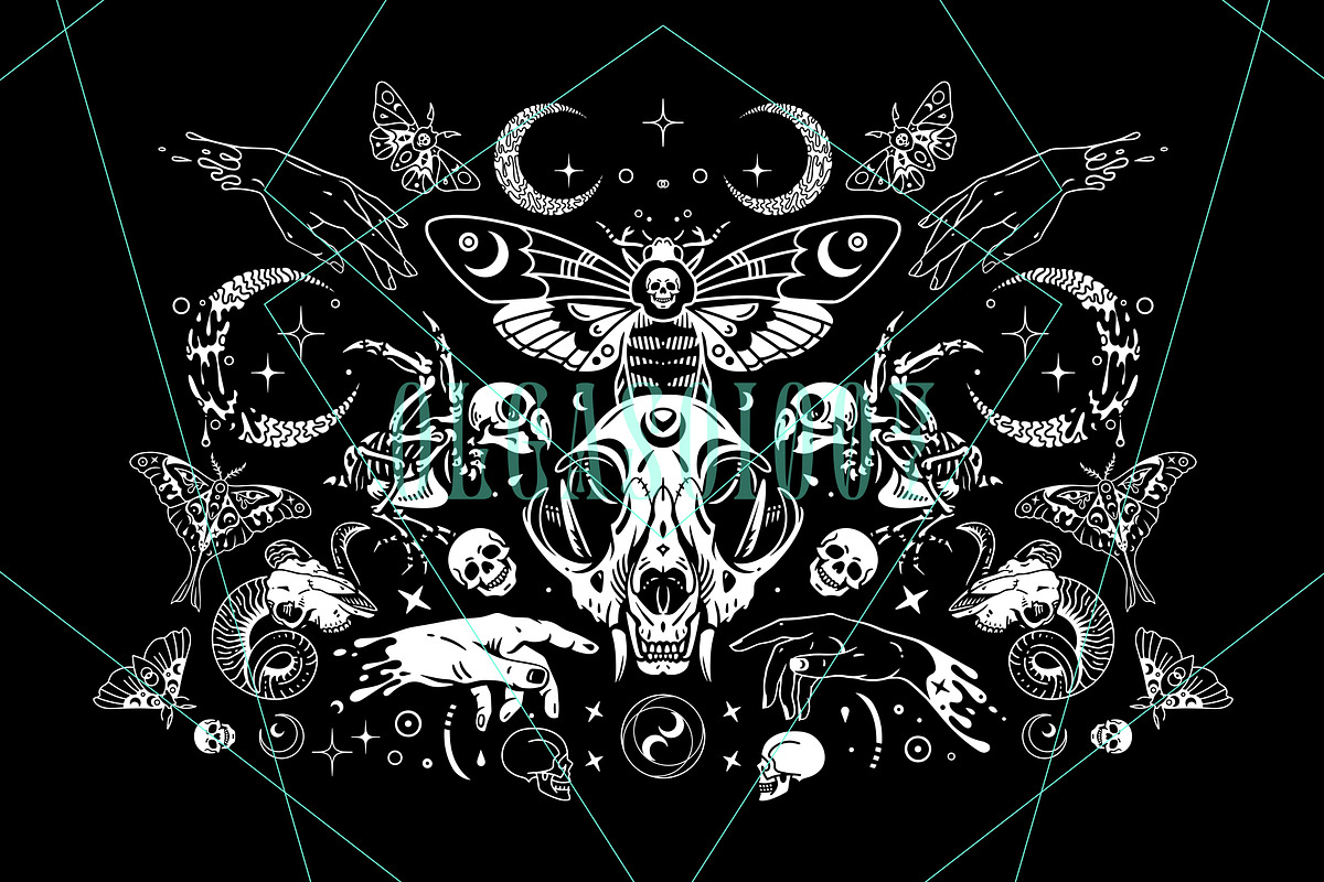Witchy hands. Occult aesthetic, a Decorative Illustration by OlgaSoi007 (Photo 2 of 10)