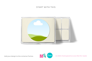 Wax Melts Label Mockup For Canva