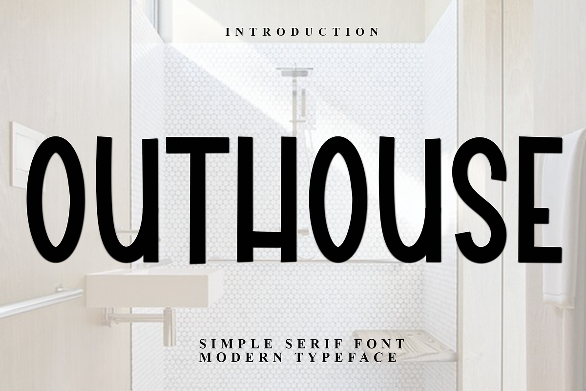 Outhouse, a Sans Serif Font by InermediaSTUDIO (Photo 1 of 7)