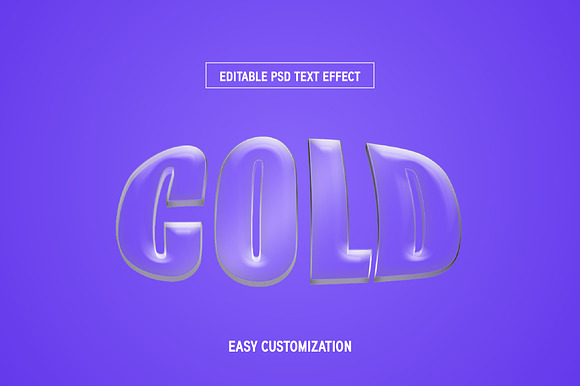 Glass Bubble 3D Text Effect preview 3