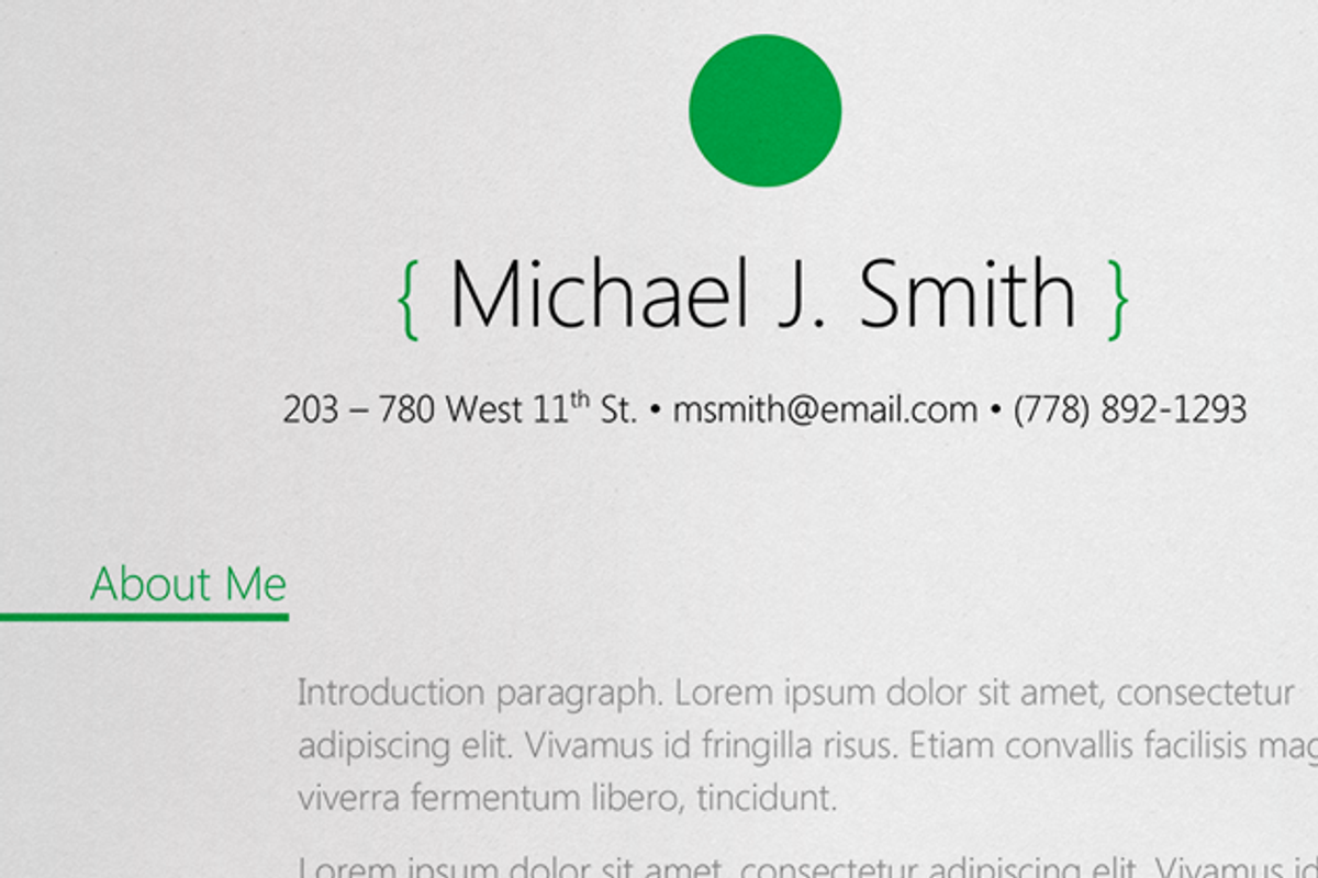 Sphere Resume Template, a Resume Template by 12 Resumes  (Photo 2 of 3)