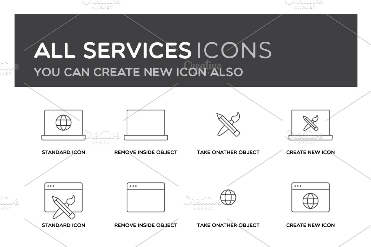 Most Essential Services Icons, an Icon by DeepDesign