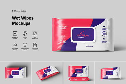 Wet Wipes Mockups