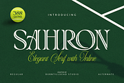 Sahron, a Serif Font by Burntilldead (Thumbnail 1 of 10)