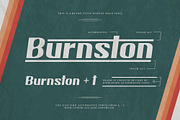 Burnston - Display Font, a Sans Serif Font by Maculinc Type (Thumbnail 7 of 8)