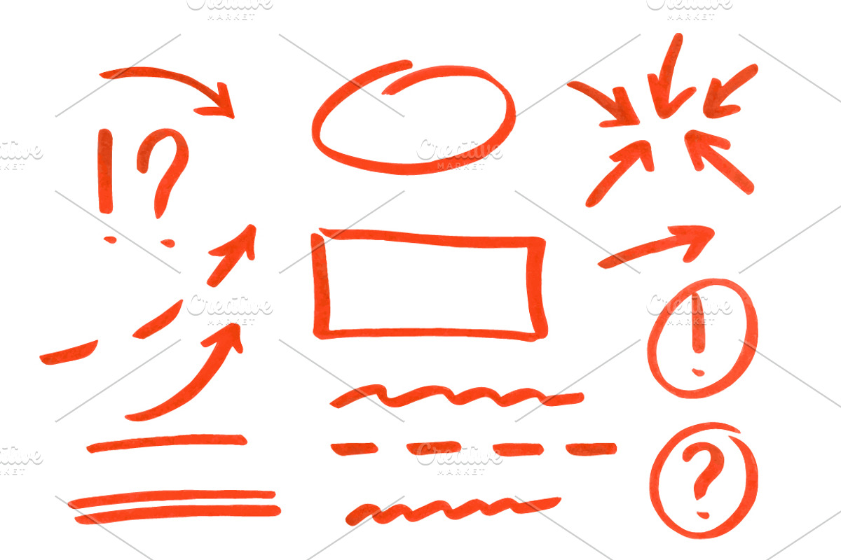Marker design elements, an Object Graphic by Olga Proz (Photo 3 of 4)