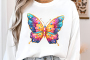 Glitter butterfly sublimation clipar, an Illustration by SinaCreation (Thumbnail 3 of 8)