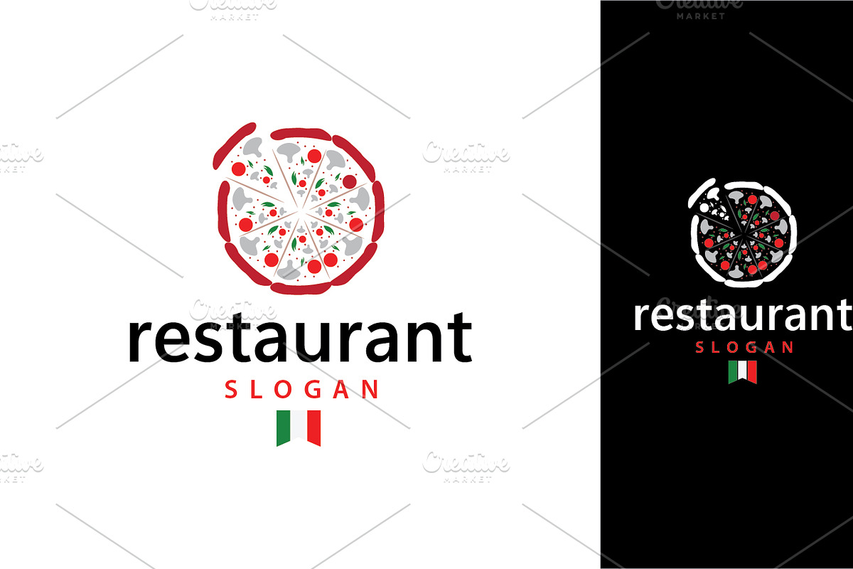Monoline Pizza Restaurant Delicious, a Branding & Logo Template by Maylianaw28 (Photo 3 of 3)