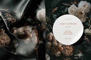 Dark Floral Background, a Pattern Graphic by paper aesthetic (Thumbnail 3 of 10)