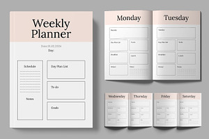 Weekly Planner Design, a Stationery Template by ContestDesign