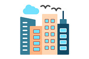 Skylines Flat Icon, a Duotone Icon by Pexelpy (Thumbnail 1 of 2)