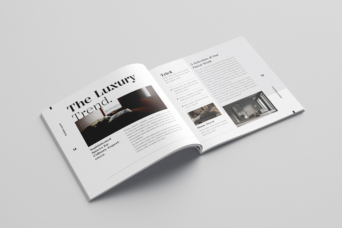 Square Interior Design Magazine, a Magazine Template by Spark_Creative (Photo 9 of 16)