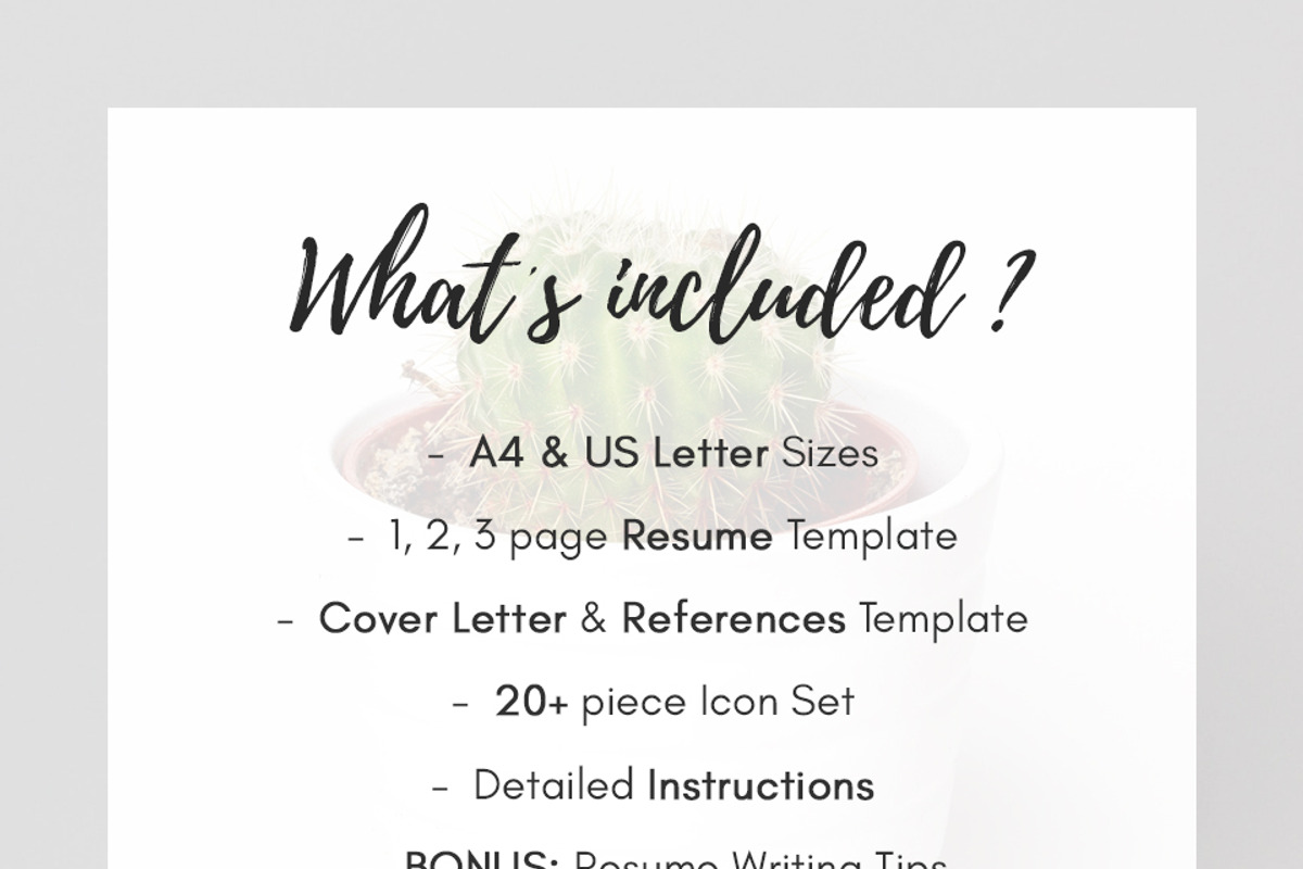 Word Resume & Cover Letter Template, a Resume Template by DemeDesign (Photo 6 of 6)