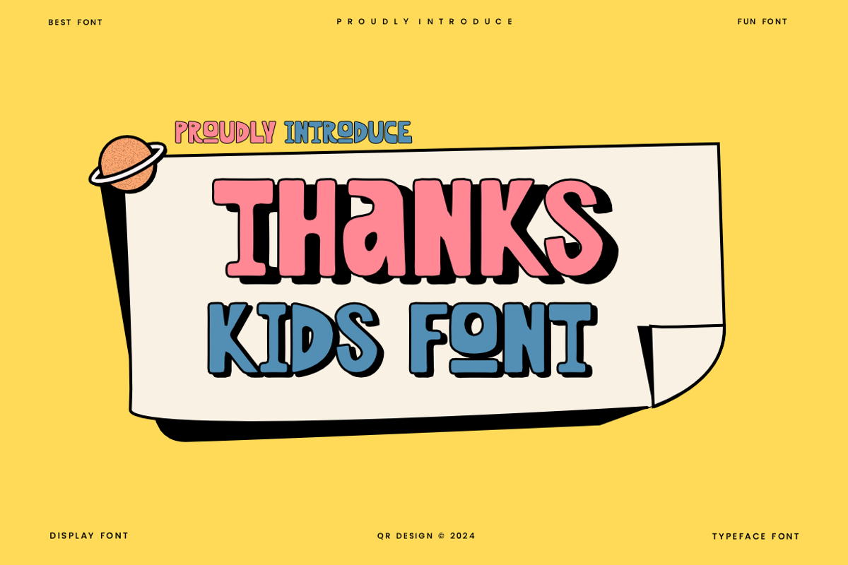 Rawgone - Comic & Kids Font, a Sans Serif Font by QR Design Studio (Photo 6 of 6)