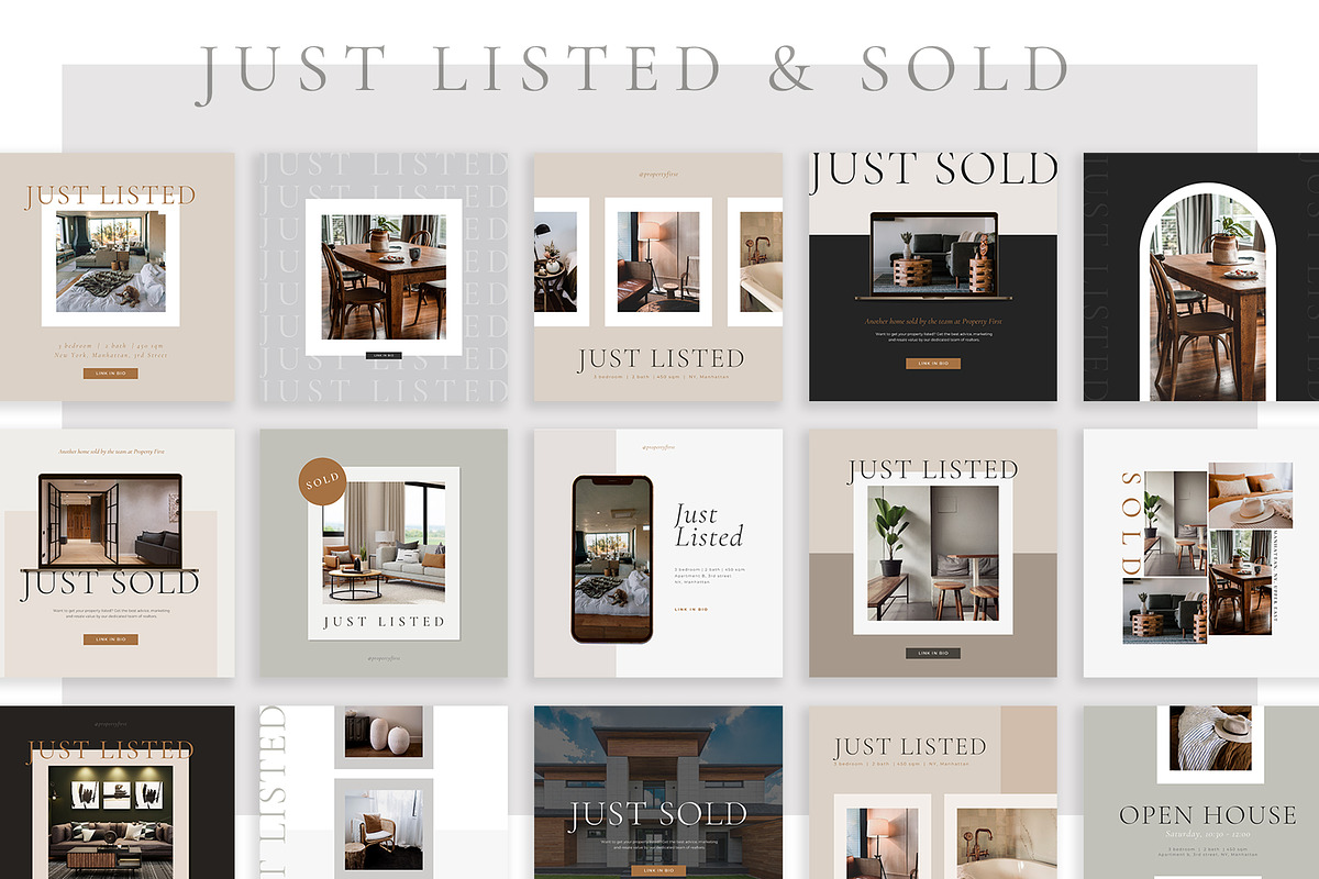 Real Estate Social Pack | Canva | PS, a Social Media Template by Marigold Studios (Photo 6 of 9)