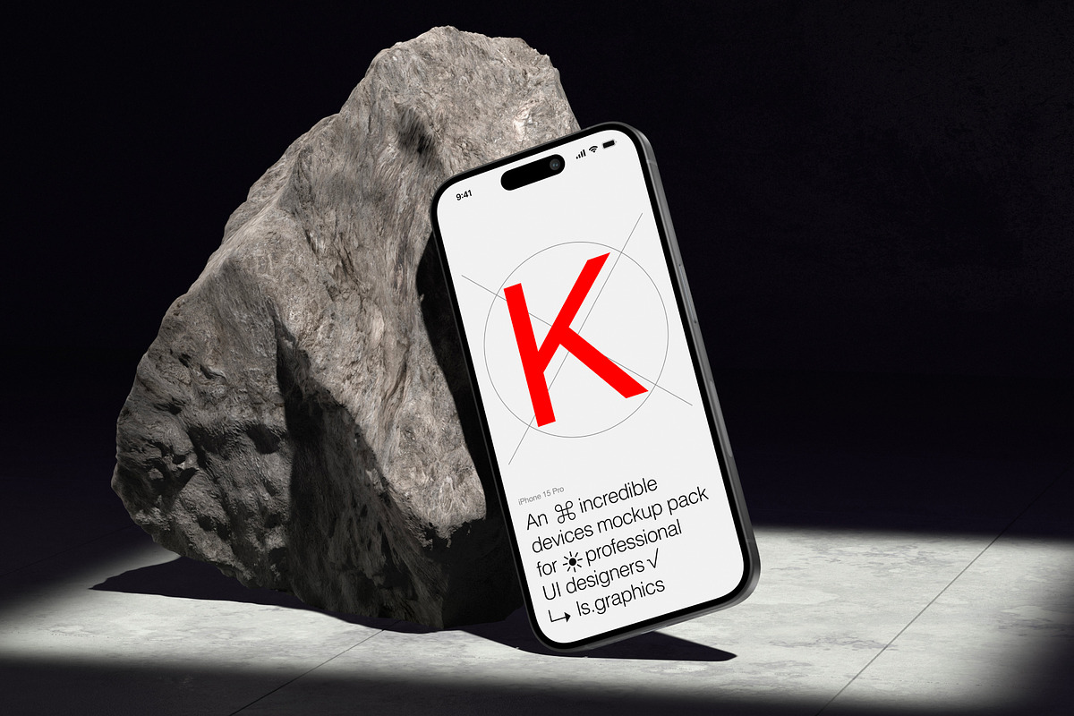 K-Mockups: iPhone 15 Pro, an iPhone Mockup by ls.graphics (Photo 3 of 10)
